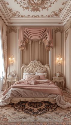 Brilliant Victorian bedroom with a modern take on classic Victorian elements Victorian Bedroom Design, Modern Victorian Bedroom, Dressers Bedroom, Bedroom Tapestry, Royal Room, Royal Bedroom, Victorian Bedroom, Princess Bedroom, Modern Victorian