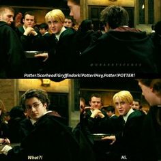 harry potter and his friends are talking to each other