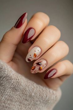 Back in the day when I was in school, I was obsessed with having the cutest nails. Like, it was a whole vibe. For me, it was all about showing up on the first day with nails that popped. I’d spend forever scrolling through inspo and trying to match my nails with my back-to-school fits. […] Fall Almond Nails Pumpkin, Back To School Nails￼, Fall Nail With Pumpkin, Autumn Nail Asthetic, Nails With Pumpkins On Them, Nails Ideas Autumn, Autumnal Nails, Nails Autumn