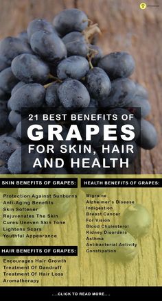 21 Best Benefits Of #Grapes For Skin, Hair And #Health Benefits Of Grapes, Grapes Benefits, Tomato Nutrition, Stomach Ulcers, Healthy Oils, Red Grapes, Skin Benefits