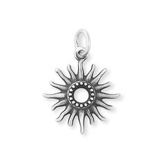 Be a brilliant light in someone's life. This sterling silver charm reminds you of this inspiring sentiment with its iconic sun-shaped design. Elegantly stylized with an open center, its recognizable motif is both inspiring and beautiful. Dangle Rings, James Avery Charm, James Avery Charm Bracelet, Pandora Bracelet Charms Ideas, James Avery Charms, Mini Sunflowers, Sand Dollar Pendant, Charms For Bracelets, Daisy Charm