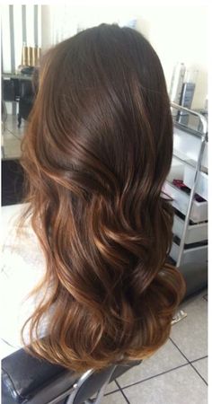 #Longhair #pelolargo #cabellolargo Maple Syrup Hair Color, Warm Brown Balayage, Chestnut Balayage, Brown Hair Tones, Tone Hair