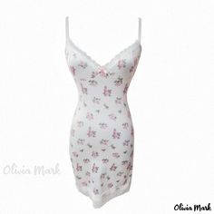 Olivia Mark - Floral Lace Suspender Chemise with Padded Bra and Bottom Pack - Passionate and Sexy Lingerie Sling Dress, Padded Bra, Summer Fashion Outfits, Spaghetti Strap Dresses, Olivia Mark, Dress First, Low Cut, Casual Dresses For Women, Floral Lace