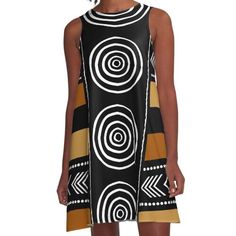 Loose-fit, mid-length sleeveless dress with silky handfeel. Printed on both sides. Machine washable. Size range XS-2XL. African abstract mud cloth design. Embrace the Essence of Africa with this extraordinary African textile design that looks great on dresses, wardrobe home decor and other unique products. Step into the World of African Artistry with this creative design! Explore the beauty of African abstracts and enhance your everyday products. This beautiful design with transform your decor w Ethno Style, Cloth Design, African Mud Cloth, Cloth Dress, Kind Reminder, Fabric Textile, African Dresses, African Fabric, Mud Cloth