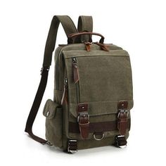 Vintage Canvas Messenger Sling Bag - Woosir Lightweight Travel Backpack, Canvas Backpack Men, Unisex Backpack, Sac Week End, Dry Bag, Vintage Canvas, Cool Backpacks, Canvas Backpack, Work Bag