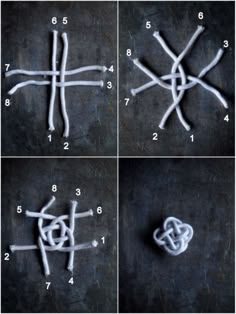 instructions for how to make an ornament out of yarn