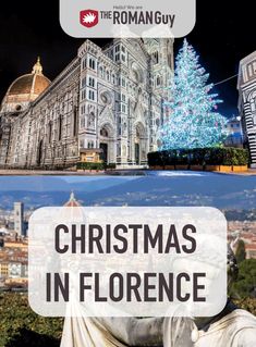 christmas in florence with text overlaying the image