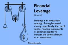 financial leverage is an investment strategy using money - specific instruments or borrowed capital - to - increase the potential of an investment