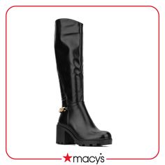 in stock Black Boots Tall, Tall Boot, Block Heel Shoes, Male Fashion, Tall Boots, Slim Fit Men, Chunky Heel, Womens Heels, Chunky Heels