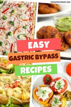 easy gastrich by pass recipe collage with text overlay that says easy gastrich by pass