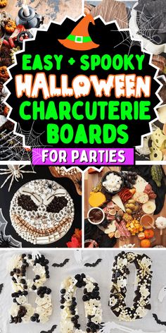 easy and spooky halloween charure board for kids to make with their favorite characters