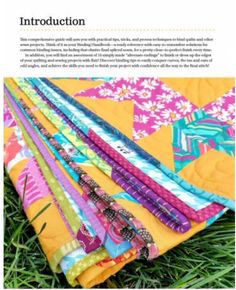 an article about quilting and the art of patchwork with instructions to make it