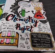 an open notebook with writing on it that says,'cranity project '