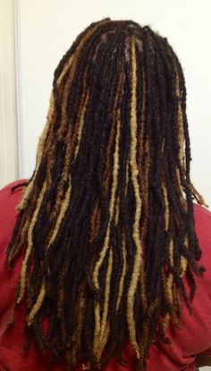 Black Locs With Brown Highlights, Dreads With Highlights, Highlights In Locs, Dread Highlights, Dreadlock Highlights, Highlight Locs, Highlighted Locs, Locs With Blonde Highlights, Highlights Locs