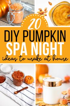 20 DIY Pumpkin Spa Night Ideas Halloween Spa Party, November Spa Specials, Diy Hand Scrub Recipe, Self Care Party, Spa Night Ideas, Diy Spa Night, Home Spa Night, Diy Spa Party, Spa Night At Home