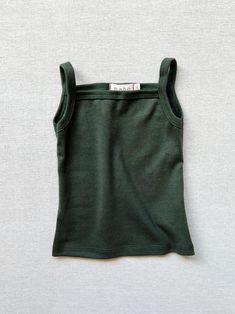 mabo organic cotton camisole - pine Essential Outfits, Vintage Levi Shorts, Cotton Camisole, Vintage Tank Top, Cotton Tank Top, T-shirts & Tank Tops, Clothing Essentials, Pajama Top, Dream Clothes