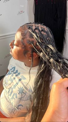 Multi Hairstyles, Cute Weave Hairstyles, Really Curly Hair, Black Ponytail Hairstyles, Braids Hairstyles Pictures, Cute Box Braids Hairstyles