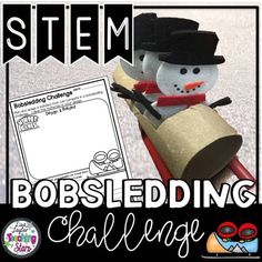 a snowman made out of toilet paper with the words bobbleding challenge on it