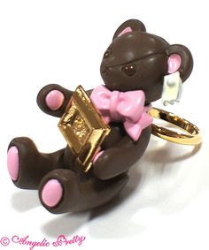 Dessert Accessories, Decora Aesthetic, Harajuku Decora, Bear Ring, Neapolitan Ice Cream, Kawaii Christmas, Pink Chocolate, Pin Up Outfits, Kawaii Jewelry