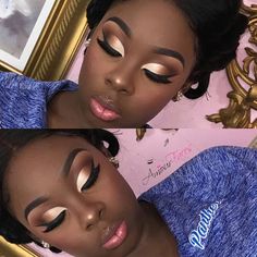 Makeup Flawless, Make Up Designs, Black Eye Makeup, Glamour Hair, Weave Ponytail, Makeup For Black Skin, Makeup Board, Afrikaanse Mode