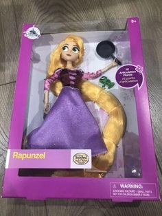 the rappuzel doll is in its box