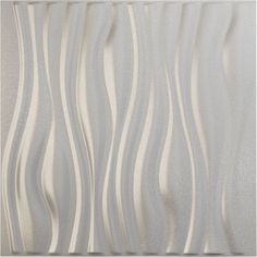 an abstract white and silver wallpaper with wavy lines on the surface, as if it is