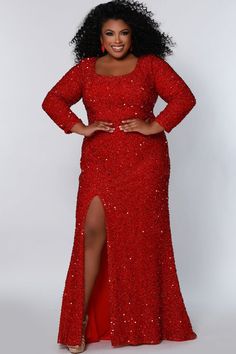 Sequin Dress With Sleeves, Formal Sequin Dress, Curve Hugging Dress, Plus Size Gowns, Plus Size Prom, Plus Size Formal, Sequin Evening Dresses, Unique Prom Dresses, Dress Guide