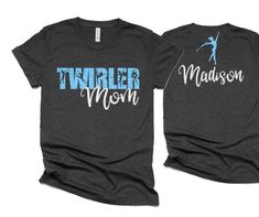 Glitter Twirler Mom Tshirt Top | Twirler Shirts | Twirler Bling | Bella Canvas Short Sleeve Tshirt | Customize PLEASE READ BEFORE ORDERING WE CANNOT RUSH ORDERS OR CREATE NEW DESIGNS DURING PEAK SEASON AUG - MAY. IF YOU NEED TO CANCEL PLEASE DO SO WITHIN 24HRS Please read full description before ordering we cannot be responsible for mistakes made by not reading the full description. ORDERING INSTRUCTIONS: 1. Select your Garment Size/Color Each size must be selected separately. Please do NOT leav Drill Team Mom Shirts Design, Tumbling Mom Shirt Ideas, Gymnast Mom Shirt, Drumline Mom Shirts, Cheer Mom Shirts Glitter, Team Mom Shirt, Drumline Shirts, Band Mom Shirts, Baseball Tee Shirts