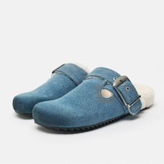 Zara - Denim Shearling Mules - Size 39 Never Been Used True To Size Tags Attached Black Mules Shoes, Zara Mules, Tan Mules, Mule Slides, Studded Clogs, Black Clogs, Suede Clogs, Suede Mules, Leather Espadrilles