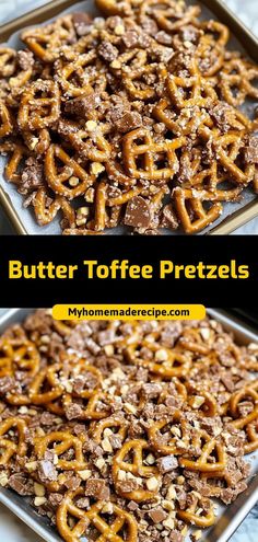 🥨 Sweet meets salty in these addictive Butter Toffee Pretzels! These crunchy, caramel-coated pretzels are pure snacking magic. Perfect for parties, gifting, or midnight cravings. Warning: they disappear fast! Ingredients: Pretzel twists Butter Brown sugar Vanilla extract One bite of these buttery toffee pretzels and you'll never go back to plain ones again! 🍯✨ Salted Caramel Chocolate Covered Pretzels, Buttery Pretzel Recipe, Pretzel Brown Sugar Butter Chocolate, Butter Crunch Toffee Recipe, Gift Snacks Ideas, Buttery Toffee Pretzels, Heath Bar Pretzels, Pretzel Toffee Chocolate Chip Cookies, Christmas Pretzel Toffee