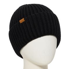 This a.n.a women's chunky knit beanie is a classic style that will get you through chilly days. This wide-cuff beanie features a small suede tab and is perfect to accessorize your cold-weather outfits alongside a scarf and gloves. Base Material: 50% Rayon, 31% Polyester, 19% NylonLining: UnlinedCare: Hand Wash, Dry FlatBrim Width: 4 InchCountry of Origin: Imported Adjustable Ribbed Beanie, Black Ribbed Hat For Fall, Adjustable Beanie For Cold Weather In Fall, Cozy Adjustable Solid Beanie, Classic Adjustable Beanie For Winter, Trendy Adjustable Beanie For Cold Weather, Adjustable Soft Knit Beanie For Fall, Classic Adjustable Winter Beanie, Adjustable Beanie With Ribbed Cuffs For Cold Weather