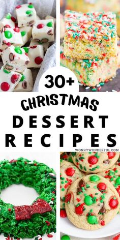 christmas desserts with the title overlay