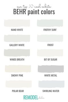 the different shades of paint that are used to create this color scheme for your home