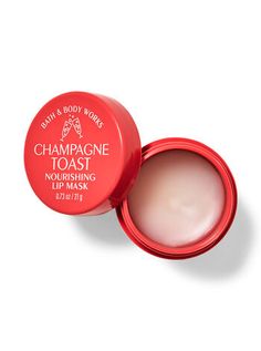 Champagne Toast Nourishing Lip Mask Makeup Beauty Room, Exfoliating Lip Scrub, Bath & Body Works, Bath N Body Works, Lip Gloss Balm, Lip Exfoliator, Champagne Toast, Lip Mask, Lip Balms