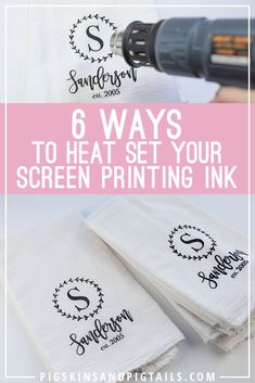 six ways to heat set your screen printing ink