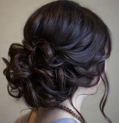 Chic messy wedding updo for straight hair bridal hairstyle - This stunning updos wedding hairstyle for medium length hair are perfect for wedding day Peinados Recogidos, 2015 Hairstyles, Fancy Hairstyles, Prom Hairstyles, Wedding Hair And Makeup, Hair Dos, Gorgeous Hair, Bridesmaid Hair, Prom Hair