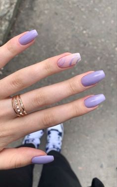 Light Purple Nails, Bitmoji Outfits, Purple Acrylic Nails, Lilac Nails, Outfits Baddie, Purple Nail Designs, Lavender Nails, Purple Nail