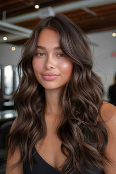 Face Framing Layers Dark Brown Hair, Dark Brown With Face Framing Highlights, Chocolate Brown Hair Money Piece, Dark Brown Gloss, Brown Hair Melt, Winter Brunette Hair Color Dark, Caramel Highlights In Dark Brown Hair, Brown Face Framing Highlights, Brown Hair With Chestnut Highlights