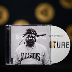 an autographed cd with the image of a baseball player