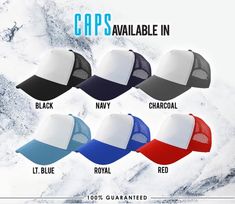 the caps available in various colors and sizes are on sale for $ 10 or less