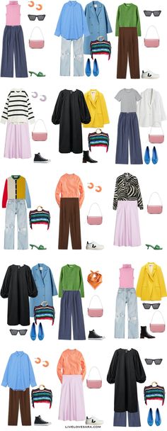 How to Build a Colourful Spring Capsule Wardrobe 2022 - livelovesara Spring Capsule Wardrobe 2022, Capsule Wardrobe 2022, Cooler Style, Capsule Wardrobe Outfits, Spring Capsule, Spring Capsule Wardrobe, Wardrobe Outfits