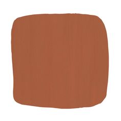 an orange square painted with brown paint on a white background, it looks like there is something in the bottom right corner