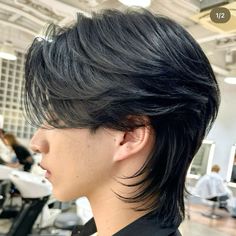 Spiky Short Hair, Short Hair Korean, Black Short Hair, Gents Hair Style, Mullet Haircut, Hair Inspiration Long