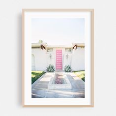 "That Pink Door" by patiphotography The famous pink door in a mid century modern home in Palm Springs, California ABOUT OUR WALL ART PRODUCTS:    * Prints have a lustre finish, and are available framed or unframed * Our frame options include black, oak, and white; they arrive ready-to-hang with a wire hanger attached to the back of the print * All prints are securely packaged and ship flat. Orders arrive in 7 - 10 days.  * Our products are all made in the USA!    ABOUT OUR PRINTS:    * Works wel Tree Poster, Modern Framed Art, California Wall Art, Pink Door, Architecture Home, Spring Prints, Poster Minimalist, Wire Hanger, Art Products