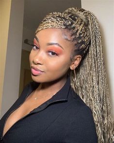 Box Braids Hairstyles. There are any references about Box Braids Hairstyles in here. you can look below. I hope this article about Box Braids Hairstyles can be useful for you. Please remember that this article is for reference purposes only. #box #braids #hairstyles Cute Box Braids, Medium Box Braids, Blonde Braids, Box Braids Hairstyles For Black Women, Cute Box Braids Hairstyles, Braided Ponytail Hairstyles, Box Braid, Box Braids Styling