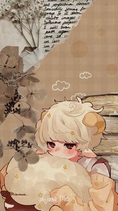 Art 🐏 @tubarururu •••••✧◝(⁰▿⁰)◜✧••••• Cute Anime Collage Wallpaper, Sanrio Background Landscape, Cute Background Pictures, Cocoppa Wallpaper, View Wallpaper, Sunflower Wallpaper, Sanrio Wallpaper, Iphone Wallpaper Vintage