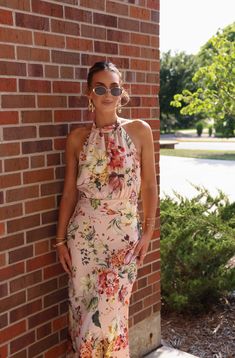 Floral Embrace Maxi Dress Fore Collection Floral Wedding Guest, Beige Midi Dress, Lane 201, Womens Clothing Boutique, Boutique Boho, Boho Modern, Satin Midi Dress, Crochet Details, Dressy Casual