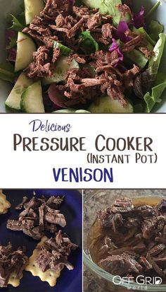 an image of pressure cooker instant pot venison