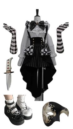 idk Jester Halloween, Jester Outfit, Puppet Costume, Clown Suit, Jester Costume, Circus Outfits, Clown Clothes, Masquerade Costumes, Clothing Design Sketches