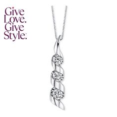 in stock Elegant Macy's Diamond Necklace With Diamond Accents, Macy's Elegant Diamond Necklace With Accents, Elegant Macy's Diamond Necklace With Accents, Elegant White Gold Diamond Necklace From Macy's, Elegant Silver Diamond Necklace By Macy's, Swirl, In Store, Pick Up, Buy Online